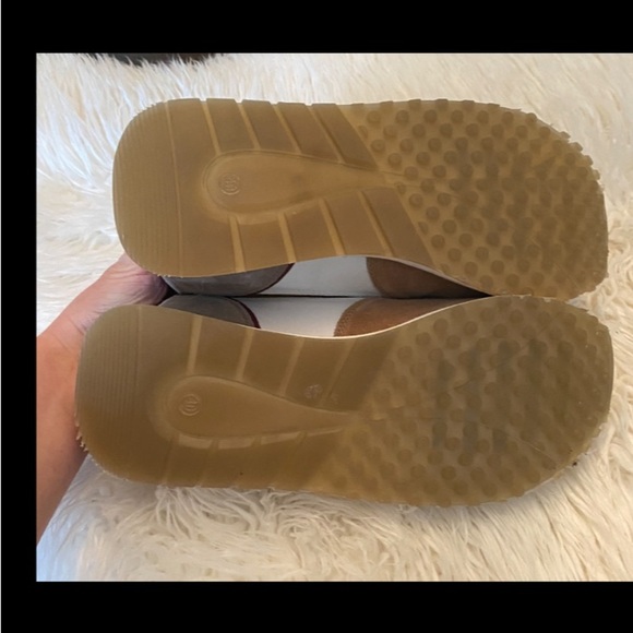 Londons Life beige suede preppy lace up tennis sneaker trainer size 40 - Picture 7 of 9